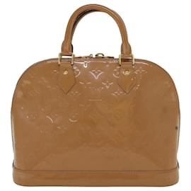 Louis Vuitton-LOUIS VUITTON Monogram Vernis Alma PM Hand Bag Rose Velours M91583 LV Auth 46750-Other
