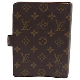 Louis Vuitton-LOUIS VUITTON Monogram Agenda MM Day Planner Cover R20105 LV Auth hk747-Monogram