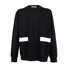 Felpa Oversize di Givenchy con Patch Bianca Nero