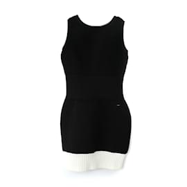 Chanel-CHANEL  Dresses T.fr 44 Cotton - elasthane-Black
