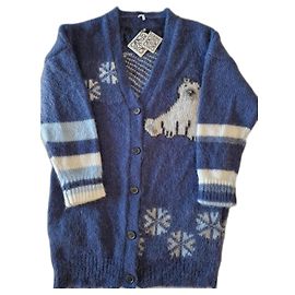 Cardigã longo LOEWE Azul marinho
