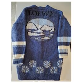 Loewe-Cardigã longo LOEWE-Azul marinho