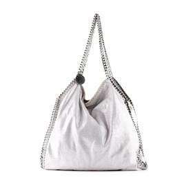 Stella Mc Cartney-STELLA MCCARTNEY  Handbags T.  Leather-Silvery