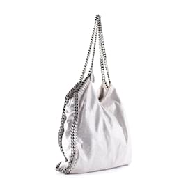 Stella Mc Cartney-STELLA MCCARTNEY  Handbags T.  Leather-Silvery