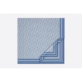Dior-DIOR Bufandas y pañuelos de bolsilloLana-Azul