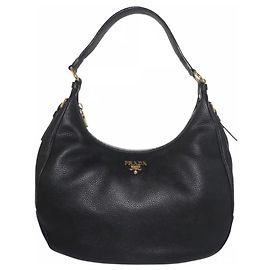 Sac cabas Prada en cuir Saffiano noir Noir