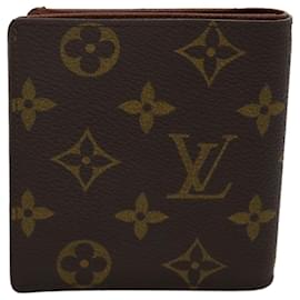 Louis Vuitton-Caso de cartão de Louis Vuitton-Marrom