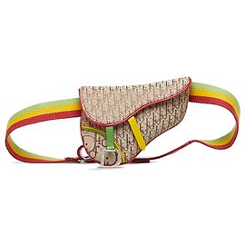Dior Brown Dior Oblique Saddle Rasta Gürteltasche Braun Mehrfarben Beige