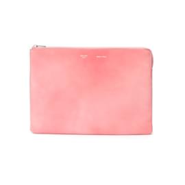 Céline-Bolso de embrague de cuero-Rosa