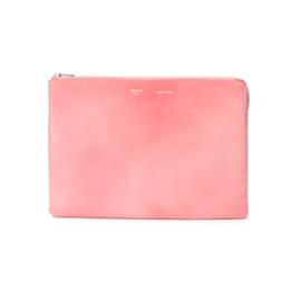 Céline-Celine Leather Clutch Bag Leather Clutch Bag in Good condition-Pink