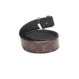 Louis Vuitton-Louis Vuitton Monogram Initiales Belt Leather Belt M9821 in Good condition-Brown