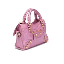 Balenciaga-Motocross Classic Mini City Bag 309544-Pink