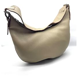Autre Marque-Burberry Taupe Mini in Beige Leather Shoulder Bag-Beige,Taupe