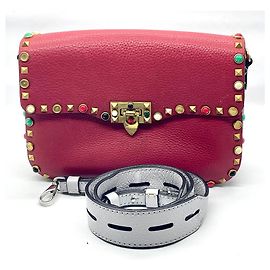 Valentino Garavani Guitarra Rockstud Roja