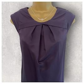 Whistles-Vestido recto de mezcla de lana fina color ciruela oscuro para mujer Whistles 8 US 4 UE 36-Púrpura