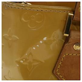 Louis Vuitton-LOUIS VUITTON Monogram Vernis Houston Hand Bag Jaune M91121 LV Auth 47365-Other