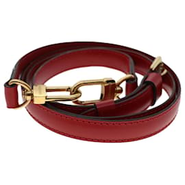 Louis Vuitton-LOUIS VUITTON Epi Shoulder Strap 36.6""-43.7"" Red LV Auth 47072-Red