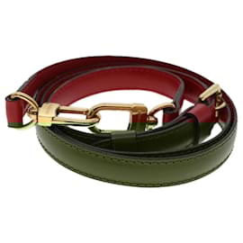 Louis Vuitton-LOUIS VUITTON Epi Shoulder Strap 36.6""-43.7"" Red LV Auth 47072-Red