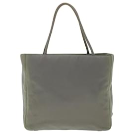 Prada-PRADA Hand Bag Nylon Gray Auth ar9823-Grey