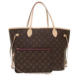 Louis Vuitton-LOUIS VUITTON Monogramme Neverfull MM Tote Bag M40156 Auth LV 47541A-Monogramme