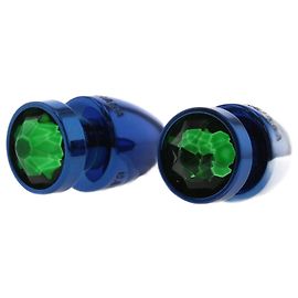 Balenciaga Crystal Earrings Blue