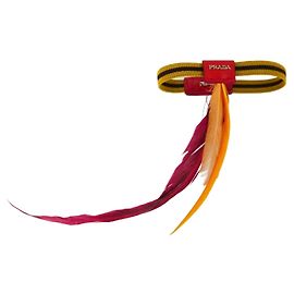 Prada Spring 2014 Pulseira Elástica Pena Vermelho