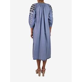 Ulla Johnson-Blue kaftan sleeve embroidery midi dress - size US 4-Blue