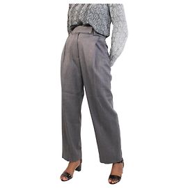 Totême Graue Bundfaltenhose – Größe S Grau