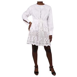 See by Chloé Vestido bordado blanco - talla FR 40 Blanco