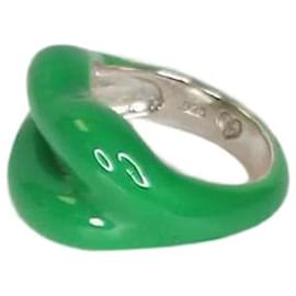 Autre Marque-Green lips ring-Green