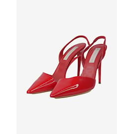 Stella Mc Cartney-Salto tipo slingback vermelho com bico fino tamanho UE 40-Vermelho