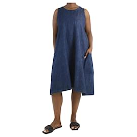 Autre Marque-Blaues ärmelloses Jeanskleid – Größe UK 12-Blau
