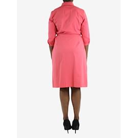 Autre Marque-Rosafarbenes Hemdkleid mit Gürtel – Größe IT 46-Pink