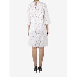 Autre Marque-Weißes besticktes Kleid – Größe UK 10-Weiß