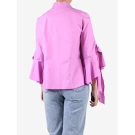 Autre Marque-pink/lilac long-sleeved shirt  - size UK 12-Pink