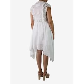 Ulla Johnson-Vestido midi de encaje bordado blanco - talla US 6-Blanco