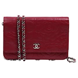 chanel wallet on chain red caviar bag
