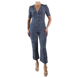 Rouje Marineblauer Blumenoverall – Größe FR 36 Blau