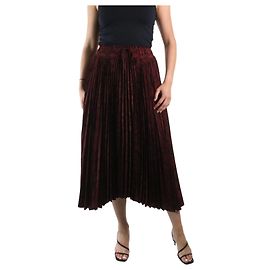 A.L.C Jupe plissée imprimé serpent rouge - taille US 4 Rouge