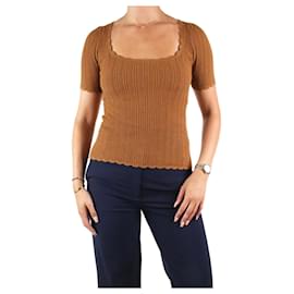 SéZane-Brown stretch knit top - size S-Brown