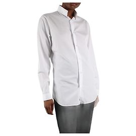 Christian Dior Camicia bianca in cotone con bottoni - taglia IT 38 Bianco