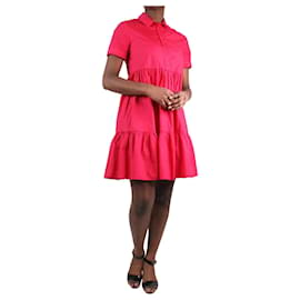 Claudie Pierlot-Pink short sleeved dress - size UK 10-Pink