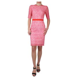 Msgm-Pink embroidered dress - size IT 40-Pink
