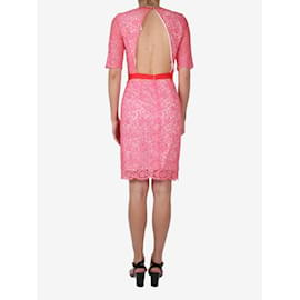 Msgm-Pink embroidered dress - size IT 40-Pink