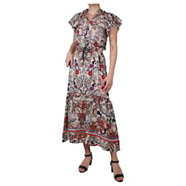 Autre Marque-Multicolour paisley printed blouse and skirt set - size UK 6-Multiple colors