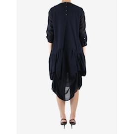 Autre Marque-Blaues Kleid aus Wollmischung – Größe M-Blau