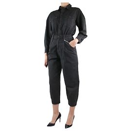Frame Denim Mono gris plisado pernera barril - talla S Gris