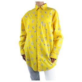 Etro Camisa con botones y estampado paisley amarillo - talla M Amarillo