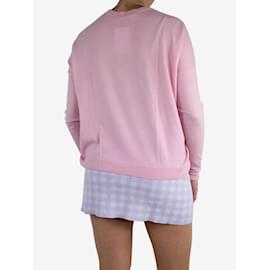 Acne-Suéter de lã com gola redonda rosa - tamanho XS-Rosa