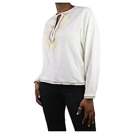 Autre Marque-Cream embroidered blouse - size 3-Cream